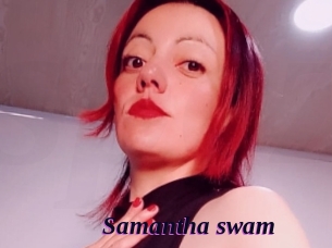 Samantha_swam